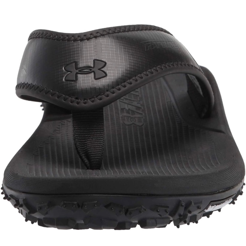 NEW Under Armour Men's Fat Tire T Flip-Flop, Black Black